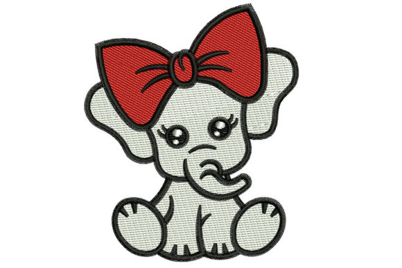 Baby Elephant: A Sweet Embroidery Gem for Handmade Gifts