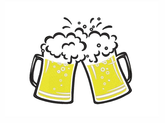 Beer Mugs: Elevating Sweatshirt Embroidery