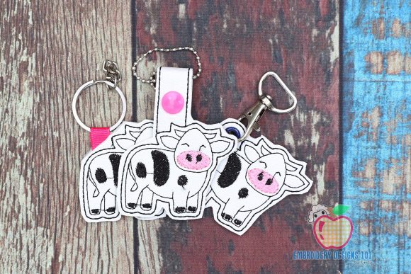 Cow Cartoon ITH Keyfob: A Boutique Apparel Review
