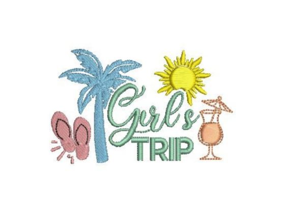 Girls Trip Embroidery Design Review for Merch