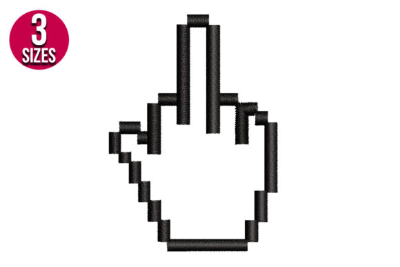 Middle Finger: A Bold Holiday Accent for Modern Embroidery