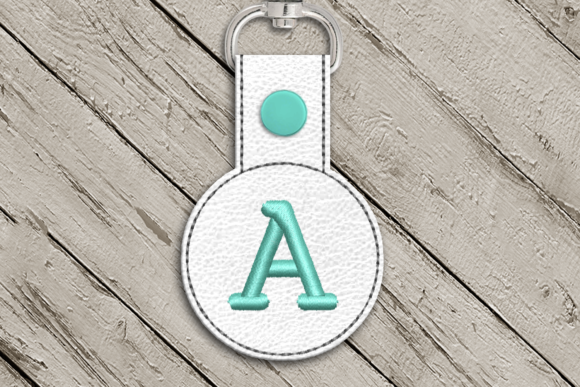Review: Letter A ITH Round Key Fob Applique for Holidays