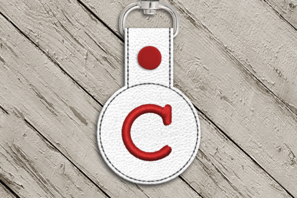 Review: Letter C ITH Round Key Fob Applique for Holiday Sales