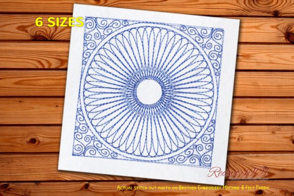 Reviewing Round Design Redwork for Boutique Sweatshirts
