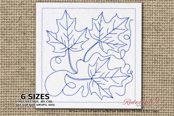 Reviewing Set of Maple Leaves Bluework for Gifts